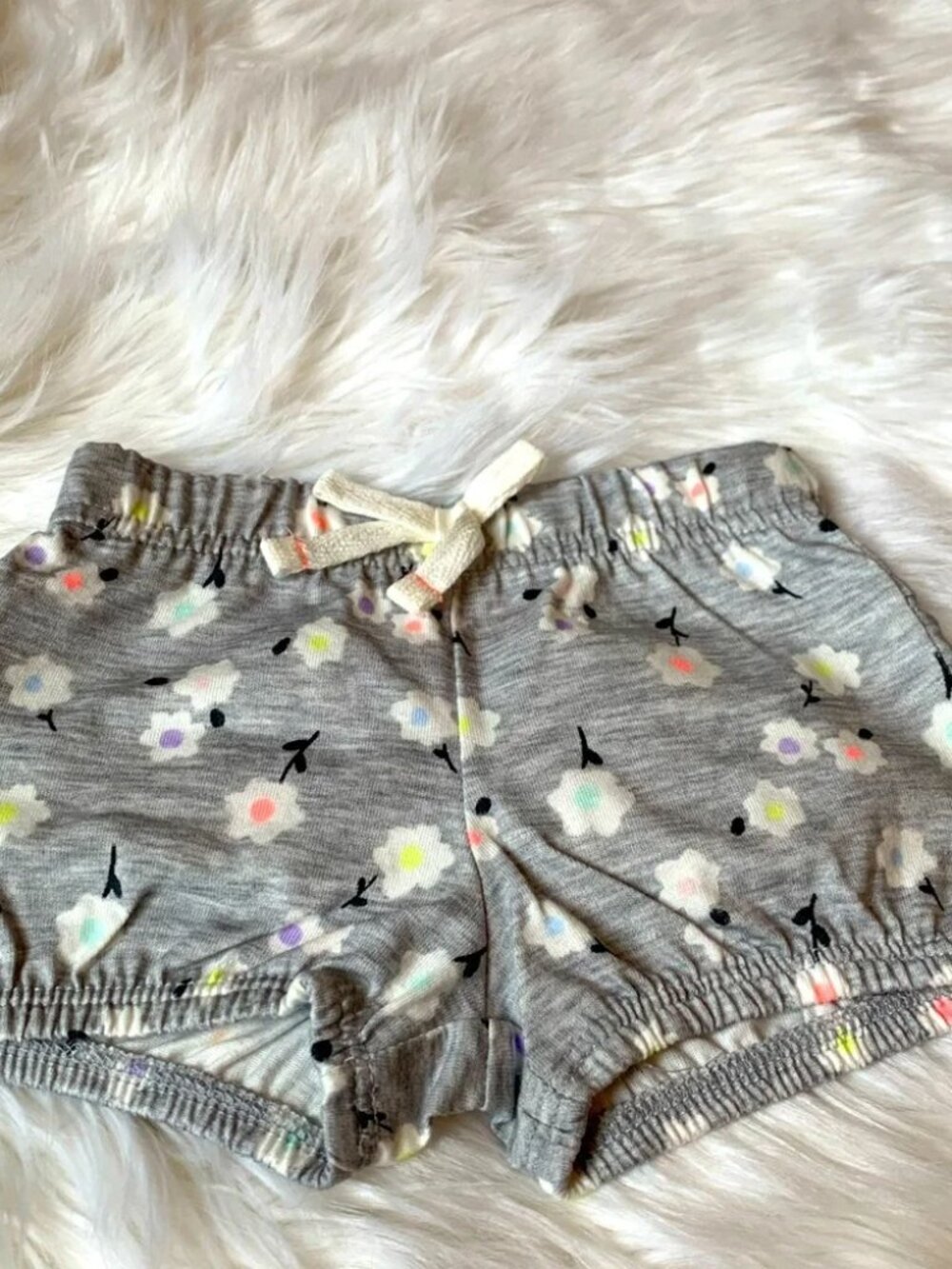 Jumping Beans Baby Girls Floral Print Ruffle Shorts Size 6 Months NWOT